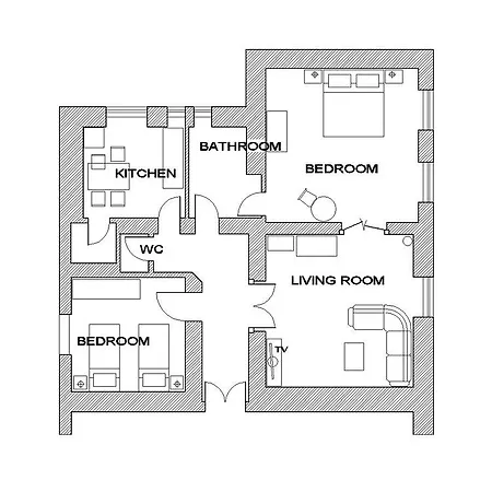 Center Big With Private Parking Apartman *